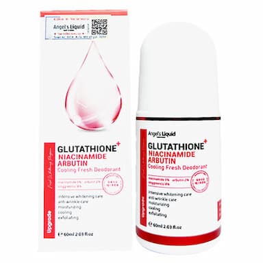 Lăn Nách Angel's Liquid Mờ Thâm, Dưỡng Sáng Mát Lạnh 60ml Glutathione+ Niacinamide Arbutin Cooling Fresh Deodorant