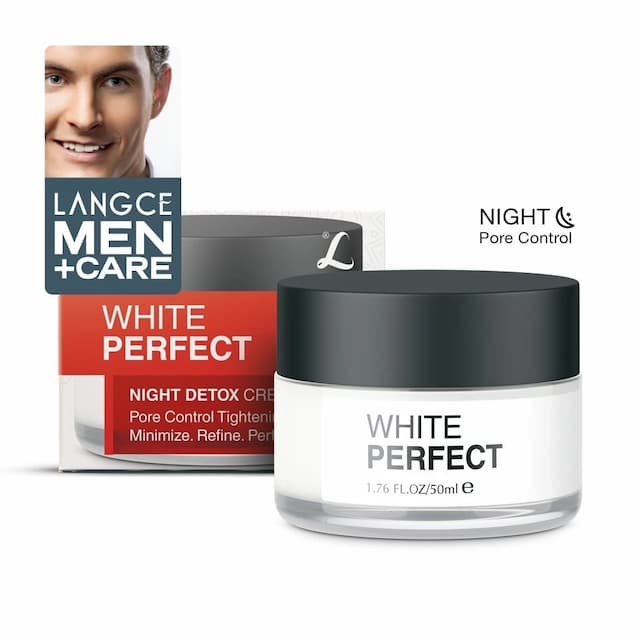 Kem Collagen Dưỡng Trắng Thanh Lọc Độc Tố Se Khít Chân Lông 50ml cho Nam TẶNG Gel Vệ Sinh Vùng Kín Nam 100ml LANGCE